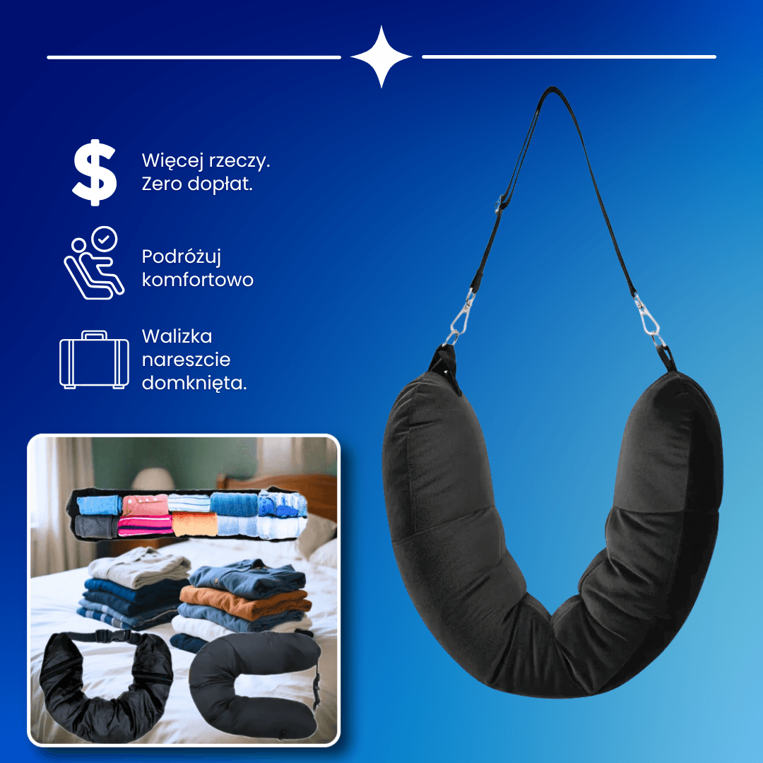 Drimlo™ - Poduszka, która zastępuje torbę. Torba, która staje się poduszką.